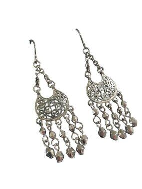 Chandelier Dangle Earrings Filigree Drop Design Lightweight Stylish Jewelry Gift